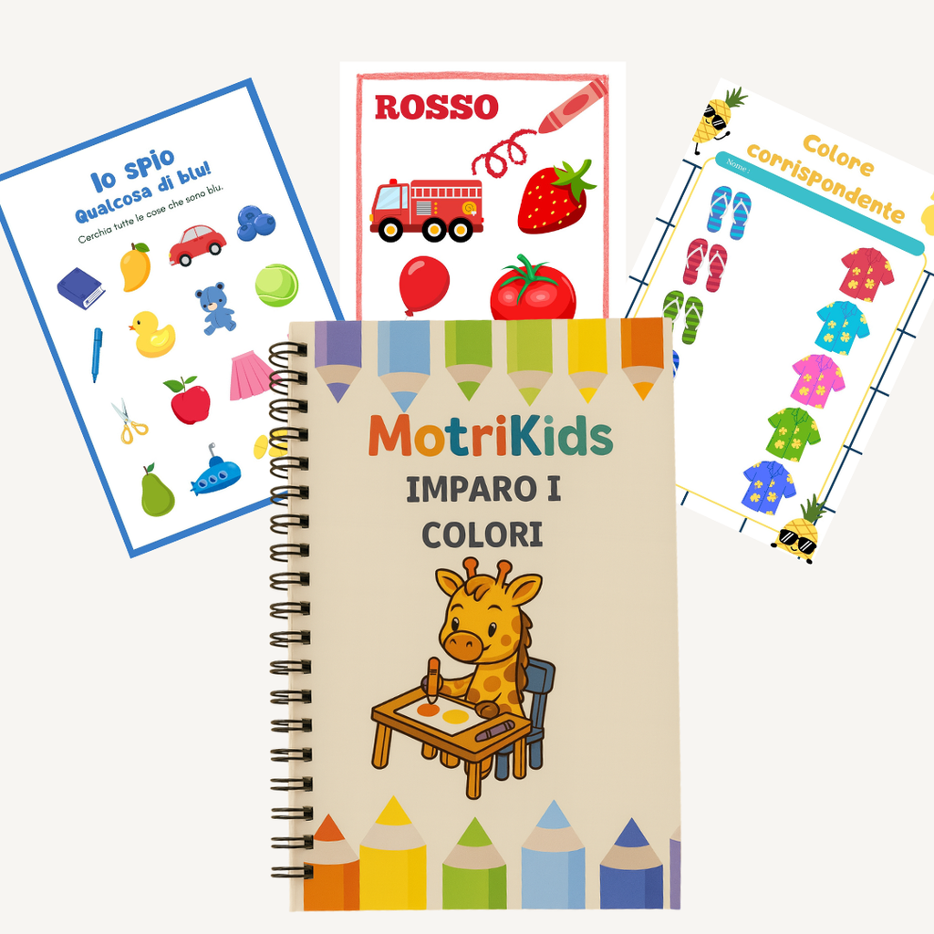 MotriKids – Il Mio Quaderno digitale di Attività (2–6 Anni) Impara Giocando!