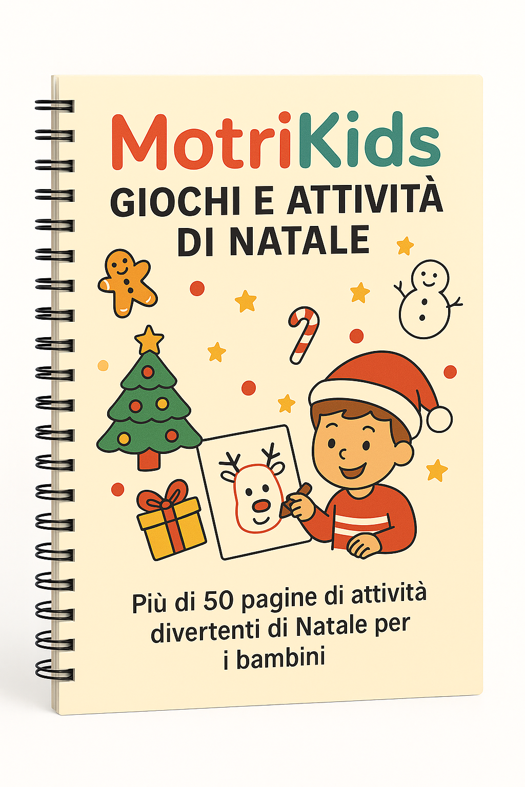 MotriKids Natale: Il Libro di Attività più Divertente per Bambini 2-6 Anni