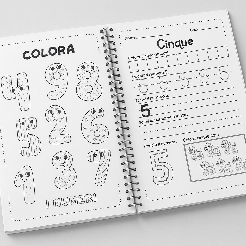 MotriKids – Il Mio Quaderno di Attività (2–6 Anni) Impara Giocando!