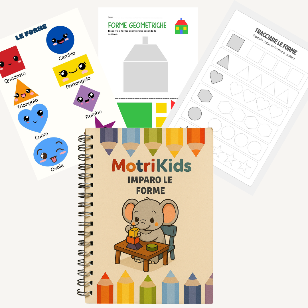 MotriKids – Il Mio Quaderno digitale di Attività (2–6 Anni) Impara Giocando!