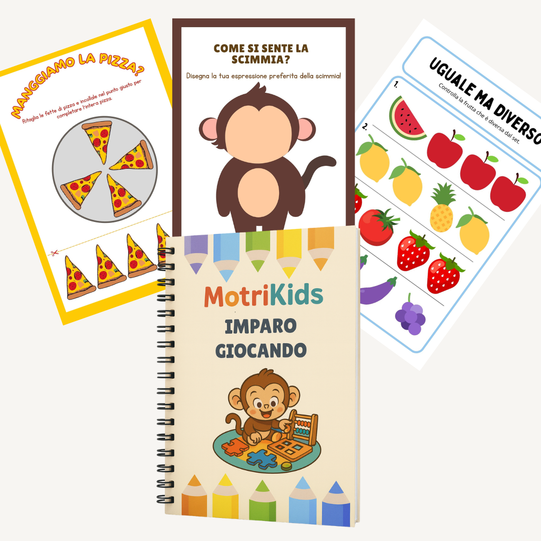 MotriKids – Il Mio Quaderno digitale di Attività (2–6 Anni) Impara Giocando!