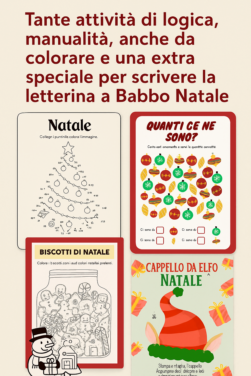 MotriKids Natale: Il Libro di Attività più Divertente per Bambini 2-6 Anni