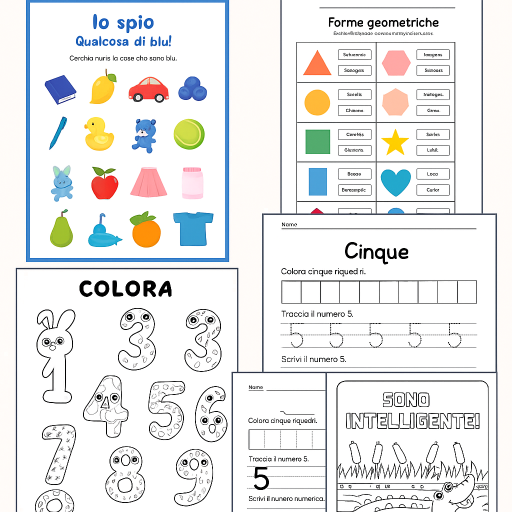 MotriKids – Il Mio Quaderno digitale di Attività (2–6 Anni) Impara Giocando!